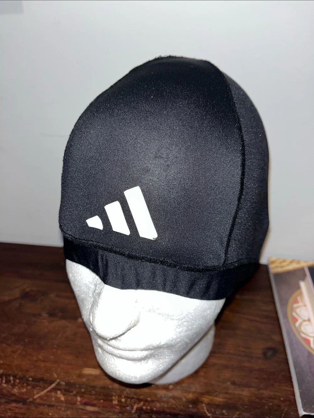 Adidas Sports Liner Black Stretch Skull Cap beanie osfa